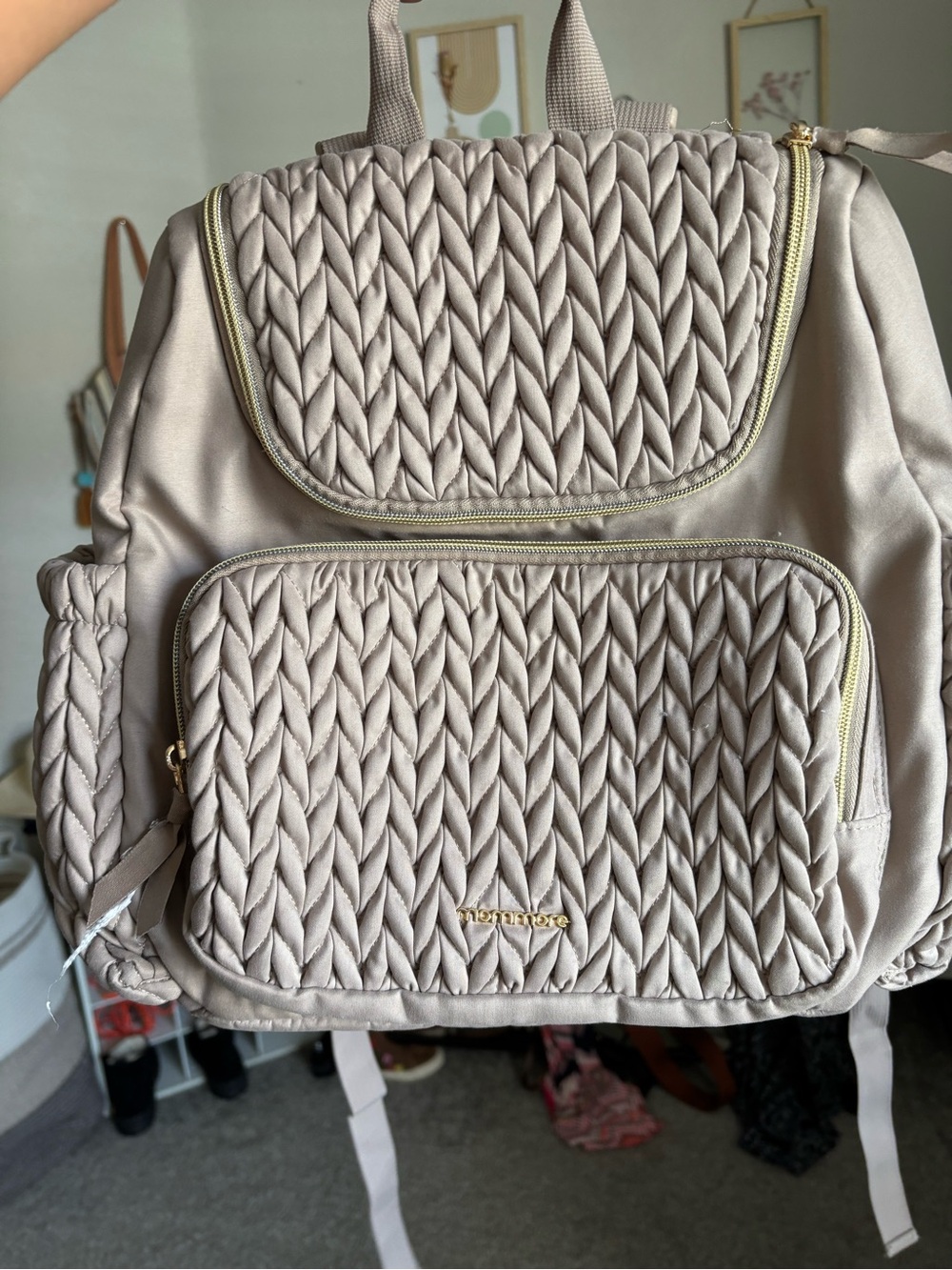 Mommore Quilted Diaper Bag